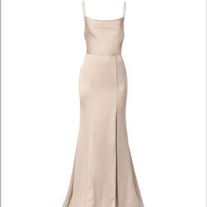 Amsale Chloe Champagne Size 10 (unaltered)